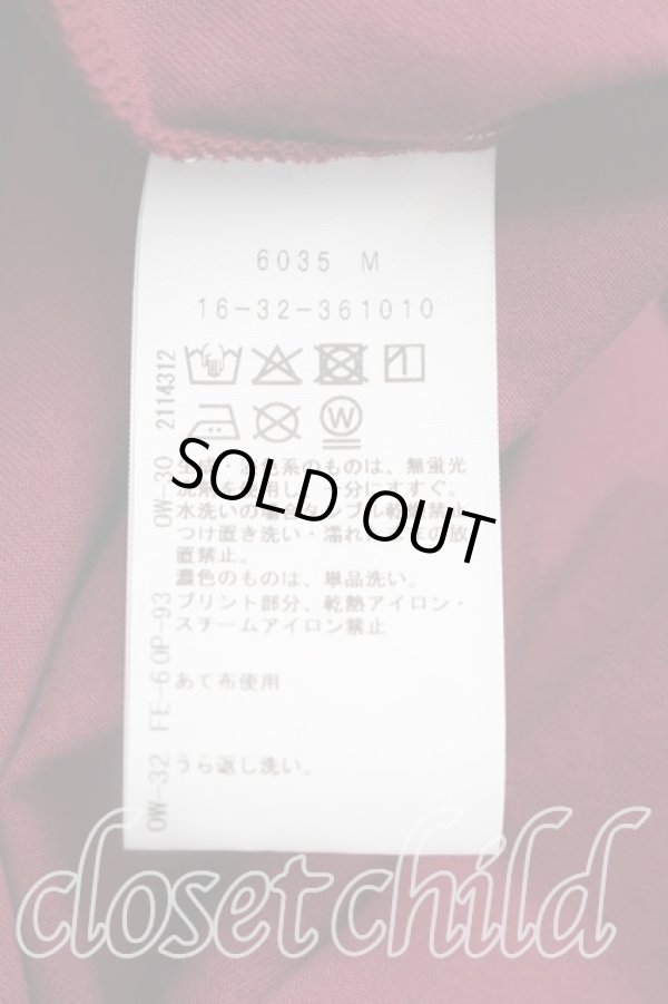 画像4: ヴィヴィアンウエストウッド MAN 中古 / LACE TEDDY Tシャツ 48（メンズL相当） エンジ  H-26-02-08-035-ts-OD-ZH (4)