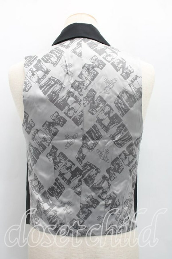 画像2: ヴィヴィアンウエストウッド MAN 中古 / ウエストコート 44（メンズS相当） 黒  H-26-02-08-037-to-OD-ZH (2)