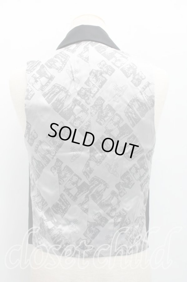 画像2: ヴィヴィアンウエストウッド MAN 中古 / ウエストコート 44（メンズS相当） 黒  H-26-02-08-037-to-OD-ZH (2)