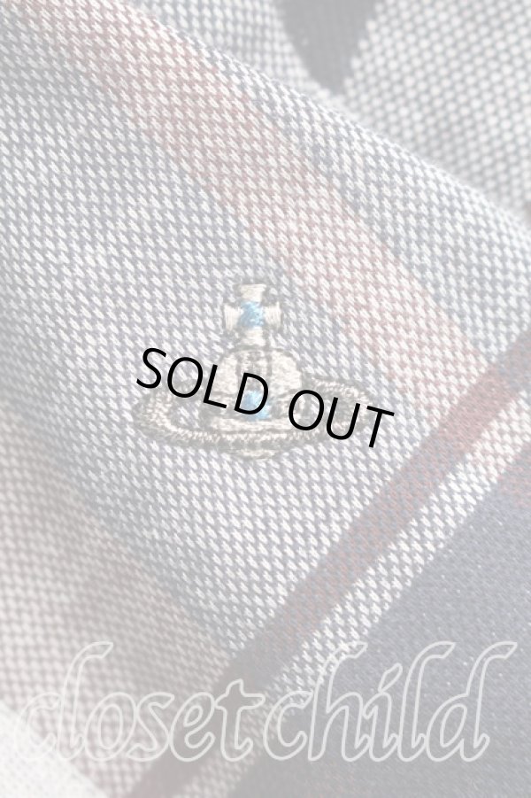 画像5: ヴィヴィアンウエストウッド MAN 中古 / チェックドルマンカーディガン FREE 紺  H-26-02-08-040-to-OD-ZH (5)