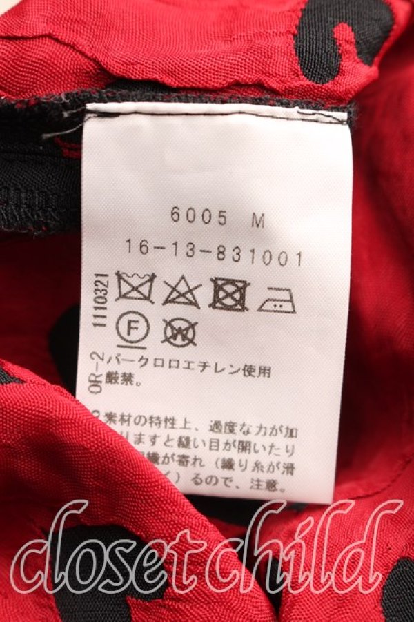 画像4: ヴィヴィアンウエストウッド 中古 / ハート総柄トップス 00（ワンサイズ） 黒ｘ赤  H-26-02-08-042-to-OD-ZH (4)