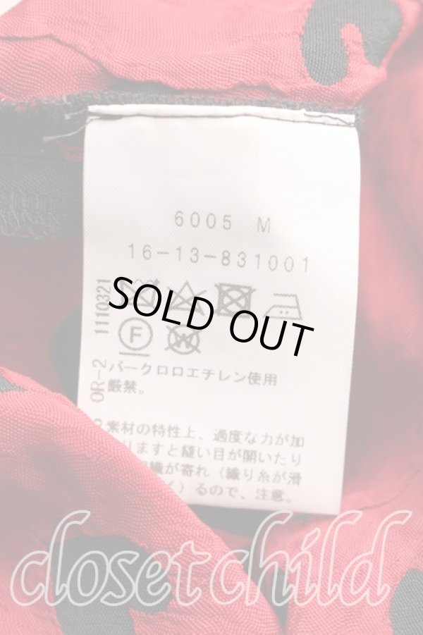 画像4: ヴィヴィアンウエストウッド 中古 / ハート総柄トップス 00（ワンサイズ） 黒ｘ赤  H-26-02-08-042-to-OD-ZH (4)