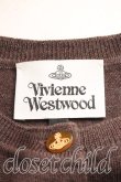 画像3: ヴィヴィアンウエストウッド 中古 / カラーオーブ刺繍カーディガン M 茶  H-26-02-08-047-to-OD-ZH (3)