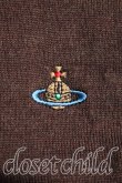 画像6: ヴィヴィアンウエストウッド 中古 / カラーオーブ刺繍カーディガン M 茶  H-26-02-08-047-to-OD-ZH (6)