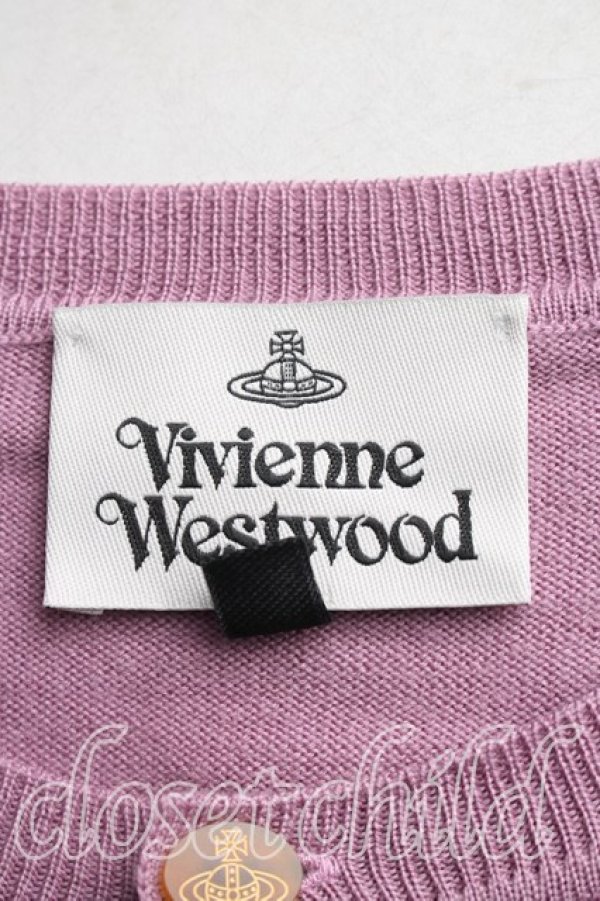 画像3: ヴィヴィアンウエストウッド 中古 / カラーオーブ刺繍カーディガン M ピンク  H-26-02-08-048-to-OD-ZH (3)