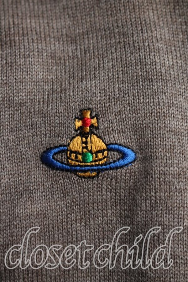 画像6: ヴィヴィアンウエストウッド 中古 / カラーオーブ刺繍カーディガン M 茶  H-26-02-08-049-to-OD-ZH (6)