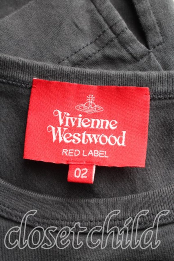 画像3: ヴィヴィアンウエストウッド 中古 / アシメハートカットソー 02（9号相当） 灰  H-26-02-08-050-to-OD-ZH (3)