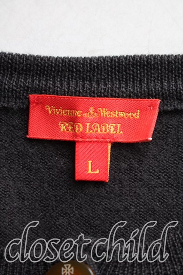 画像3: ヴィヴィアンウエストウッド 中古 / カラーオーブ刺繍カーディガン L 黒  H-26-02-08-051-to-OD-ZH (3)