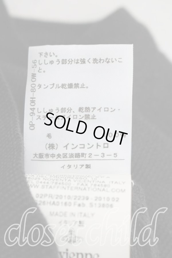 画像5: ヴィヴィアンウエストウッド 中古 / カラーオーブ刺繍カーディガン L 黒  H-26-02-08-051-to-OD-ZH (5)