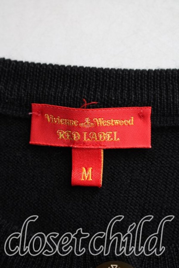 画像3: ヴィヴィアンウエストウッド 中古 / カラーオーブ刺繍カーディガン M 黒  H-26-02-08-052-to-IN-ZH (3)