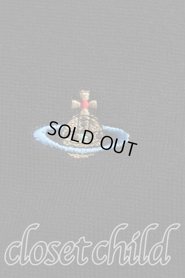 画像6: ヴィヴィアンウエストウッド 中古 / カラーオーブ刺繍カーディガン M 黒  H-26-02-08-052-to-IN-ZH (6)