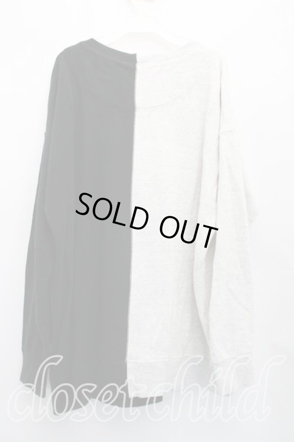 画像2: ヴィヴィアンウエストウッド 中古 / バイカラーオーブスウェット O/S 黒ｘ白  H-26-02-08-053-to-OD-ZH (2)