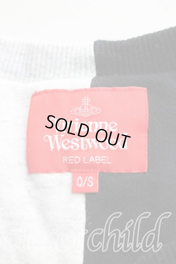 画像3: ヴィヴィアンウエストウッド 中古 / バイカラーオーブスウェット O/S 黒ｘ白  H-26-02-08-053-to-OD-ZH (3)