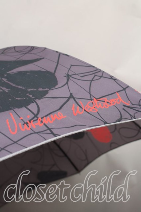 画像2: ヴィヴィアンウエストウッド 中古 / ハウスオブカード長傘  灰  H-26-02-08-054-gd-OD-ZH (2)