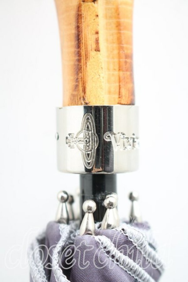 画像5: ヴィヴィアンウエストウッド 中古 / ハウスオブカード長傘  灰  H-26-02-08-054-gd-OD-ZH (5)