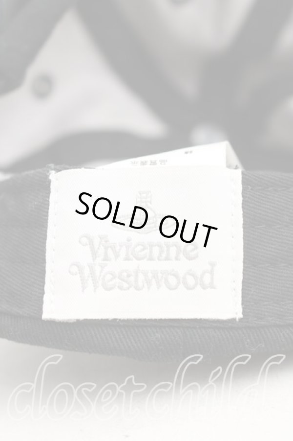 画像4: ヴィヴィアンウエストウッド 中古 / ベースボールキャップ  黒  H-26-02-08-063-ha-OD-ZH (4)