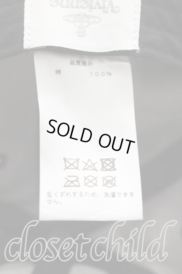 画像5: ヴィヴィアンウエストウッド 中古 / ベースボールキャップ  黒  H-26-02-08-063-ha-OD-ZH (5)