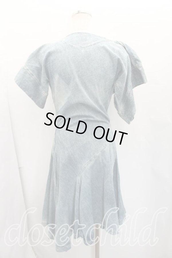 画像2: ヴィヴィアンウエストウッド Anglomania and Lee 中古 / ANNOUNCEMENT DRESS M インディゴ  H-26-02-08-007-op-OD-ZH (2)