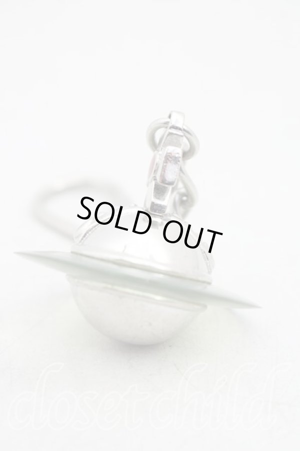 画像2: ヴィヴィアンウエストウッド 中古 / ラバーオーブキーリング  シルバー  H-26-02-08-065-gd-OD-ZH (2)