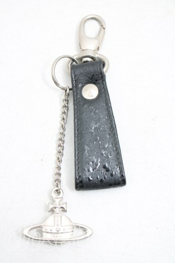 画像2: ヴィヴィアンウエストウッド 中古 / オーブチャームキーリング  黒  H-26-02-08-067-gd-OD-ZH (2)