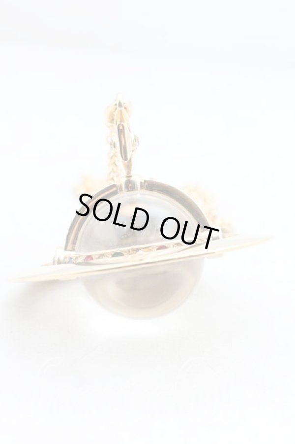 画像2: ヴィヴィアンウエストウッド 中古 / ジャイアントオーブネックレス  ゴールド  H-26-02-08-068-nl-OD-ZH (2)
