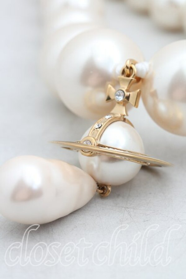 画像3: ヴィヴィアンウエストウッド 中古 / ジャイアントパールネックレス  ゴールド  H-26-02-08-069-nl-OD-ZH (3)