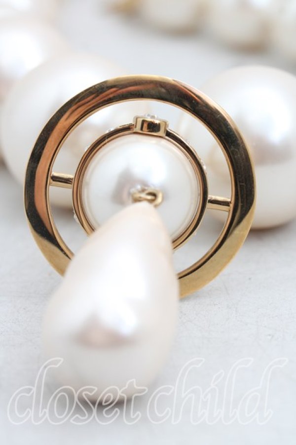 画像4: ヴィヴィアンウエストウッド 中古 / ジャイアントパールネックレス  ゴールド  H-26-02-08-069-nl-OD-ZH (4)