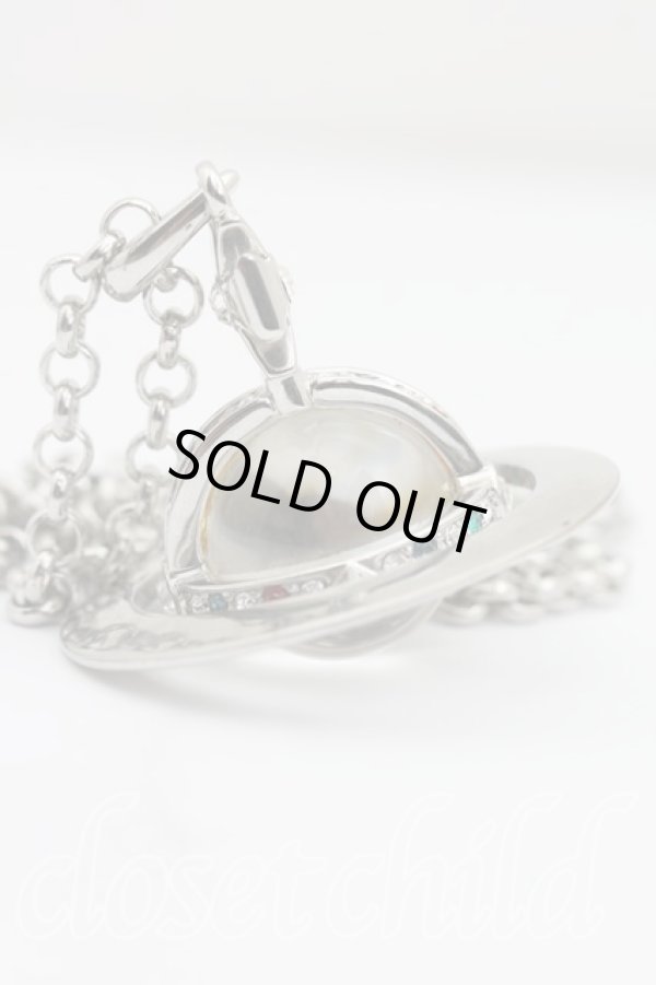 画像2: ヴィヴィアンウエストウッド 中古 / スモールオーブネックレス  シルバー  H-26-02-08-070-nl-OD-ZH (2)