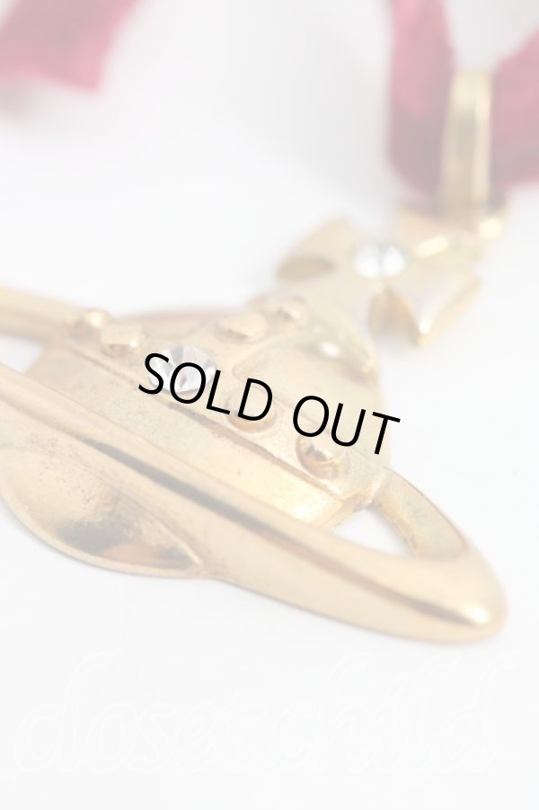 画像4: ヴィヴィアンウエストウッド 中古 / オーブチョーカー  ゴールド  H-26-02-08-074-nl-OD-ZH (4)