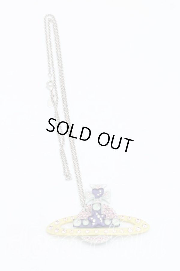 画像3: ヴィヴィアンウエストウッド 中古 / パースペックオーブネックレス  サックス  H-26-02-08-076-nl-OD-ZH (3)