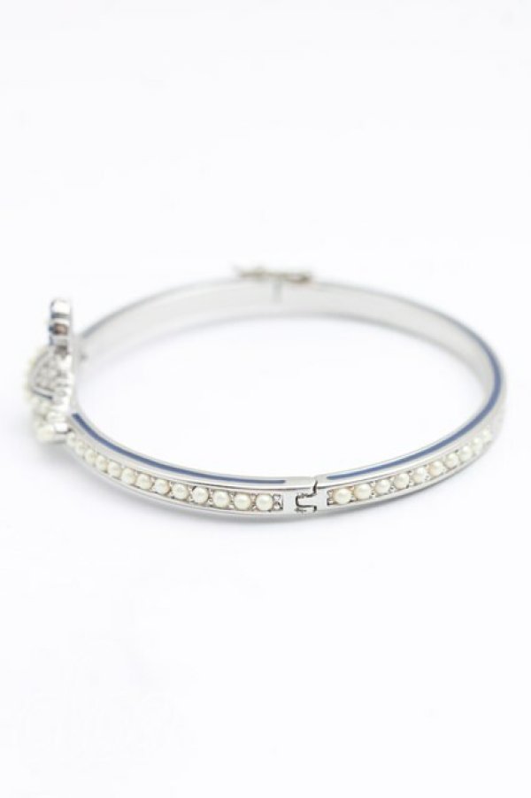 画像2: ヴィヴィアンウエストウッド 中古 / パーリークイーンバングル  シルバー  H-26-02-08-078-ac-OD-ZH (2)