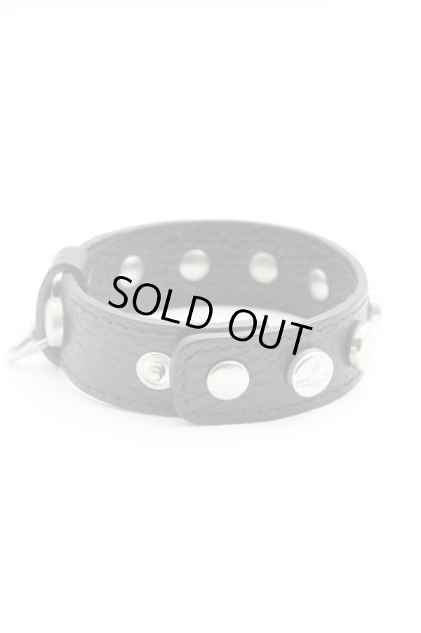 画像2: ヴィヴィアンウエストウッド 中古 / スタッズブレスレット  黒  H-26-02-08-079-ac-OD-ZH (2)