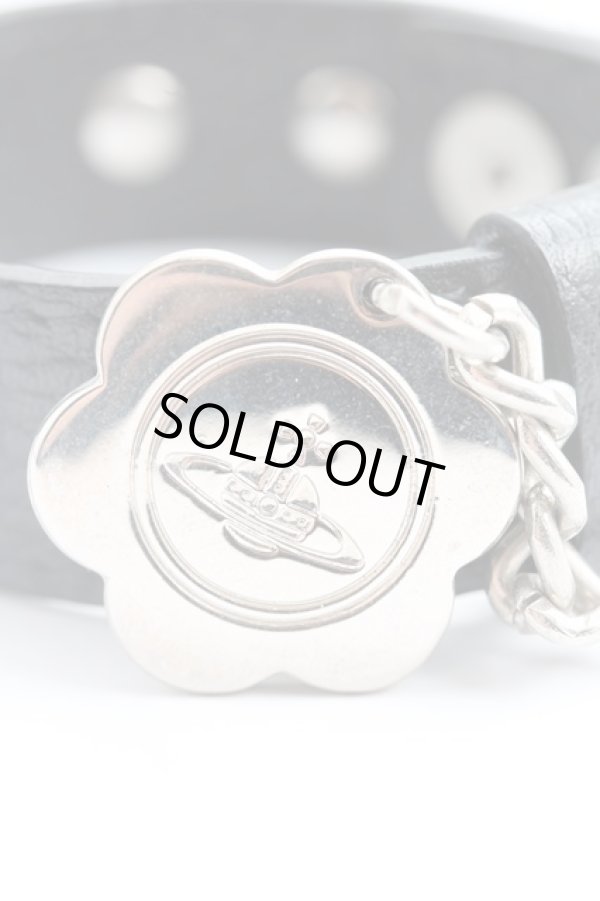 画像3: ヴィヴィアンウエストウッド 中古 / スタッズブレスレット  黒  H-26-02-08-079-ac-OD-ZH (3)