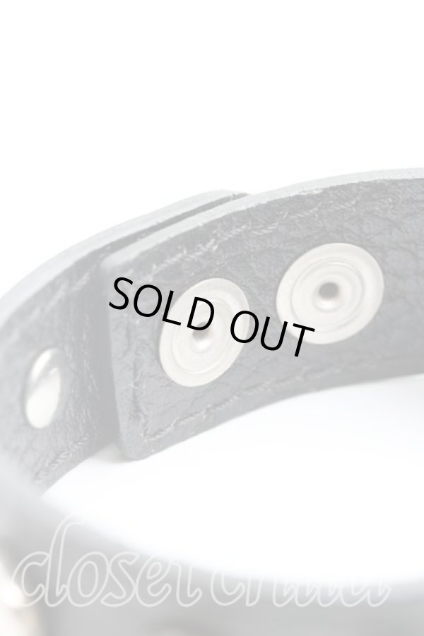 画像4: ヴィヴィアンウエストウッド 中古 / スタッズブレスレット  黒  H-26-02-08-079-ac-OD-ZH (4)