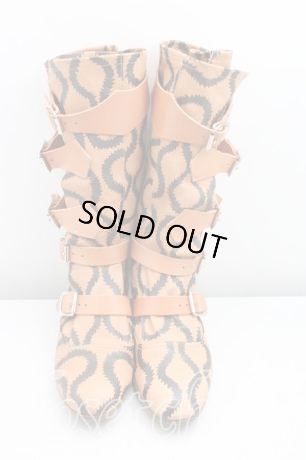 画像2: ヴィヴィアンウエストウッド 中古 / スクイグルパイレーツブーツ UK6位（24.5cm前後） 茶  H-26-02-08-081-sh-OD-ZH (2)