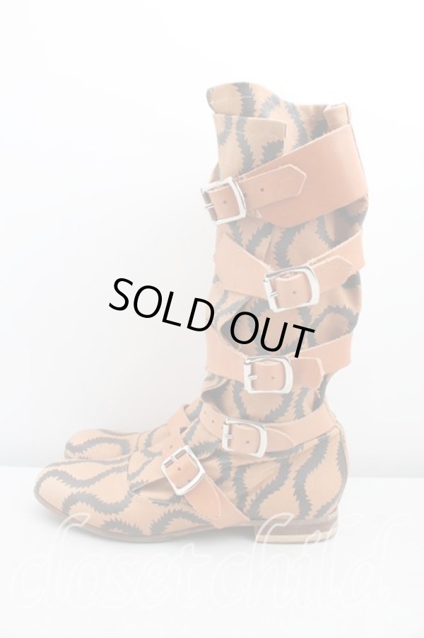 画像3: ヴィヴィアンウエストウッド 中古 / スクイグルパイレーツブーツ UK6位（24.5cm前後） 茶  H-26-02-08-081-sh-OD-ZH (3)