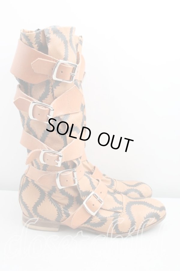 画像4: ヴィヴィアンウエストウッド 中古 / スクイグルパイレーツブーツ UK6位（24.5cm前後） 茶  H-26-02-08-081-sh-OD-ZH (4)