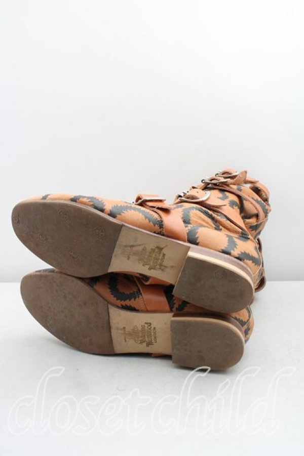 画像5: ヴィヴィアンウエストウッド 中古 / スクイグルパイレーツブーツ UK6位（24.5cm前後） 茶  H-26-02-08-081-sh-OD-ZH (5)