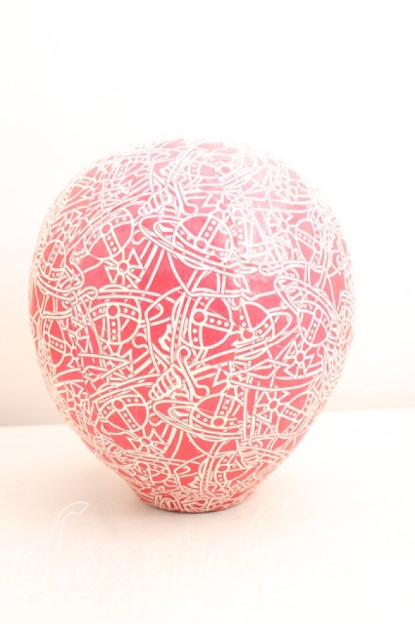 画像3: ヴィヴィアンウエストウッド 中古 / SCRIBBLE HEARTS 高崎ダルマ  赤  H-26-02-08-085-gd-OD-ZH (3)