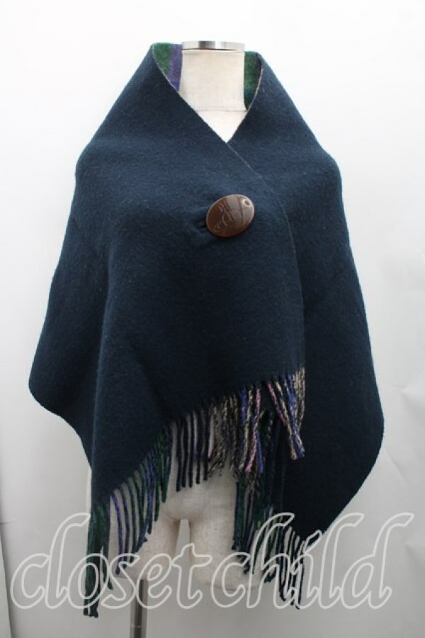 画像2: ヴィヴィアンウエストウッド 中古 / リバーシブルストール  タータン  H-26-02-08-089-gd-OD-ZH (2)