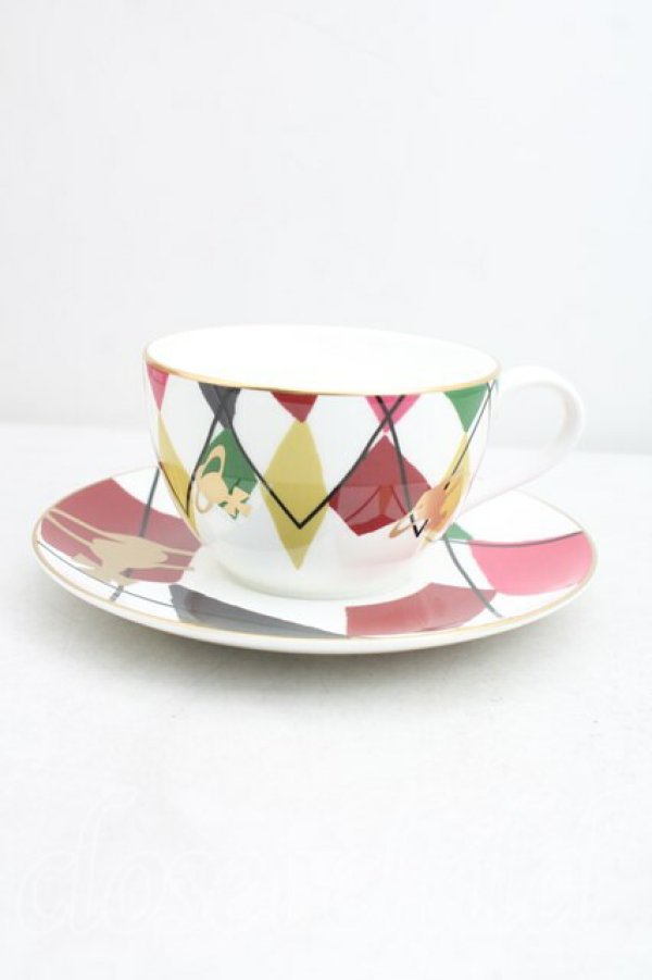画像2: ヴィヴィアンウエストウッド 中古 / HARLEQUIN カップ&ソーサー  マルチ  H-26-02-08-094-gd-OD-ZH (2)