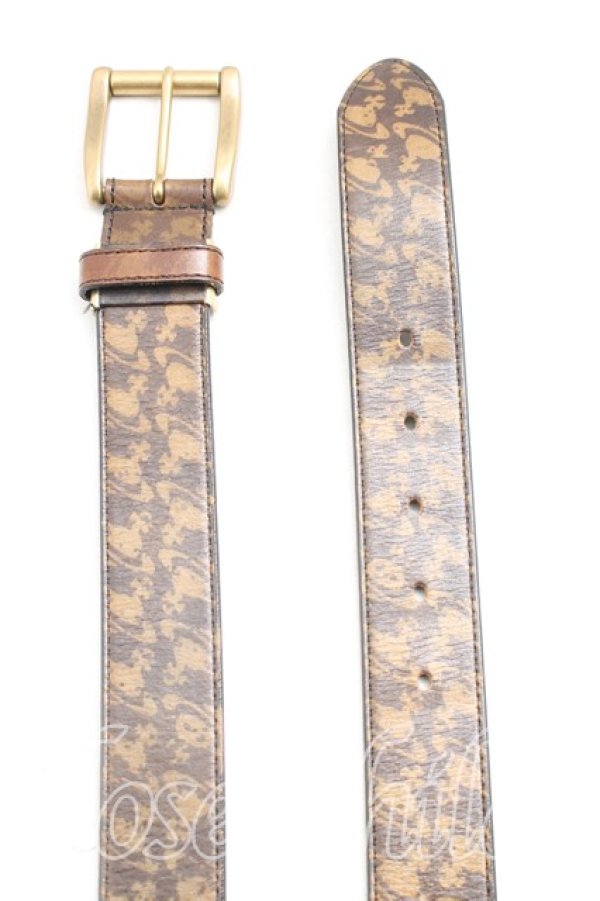 画像2: ヴィヴィアンウエストウッド MAN 中古 / ウォーターオーブレザーベルト  カーキ  H-26-02-08-103-gd-OD-ZH (2)