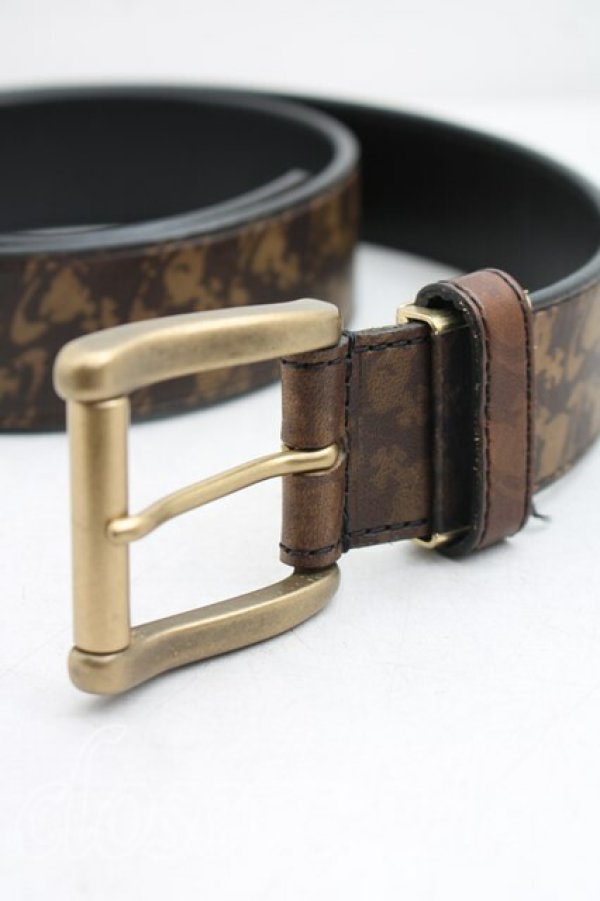 画像3: ヴィヴィアンウエストウッド MAN 中古 / ウォーターオーブレザーベルト  カーキ  H-26-02-08-103-gd-OD-ZH (3)