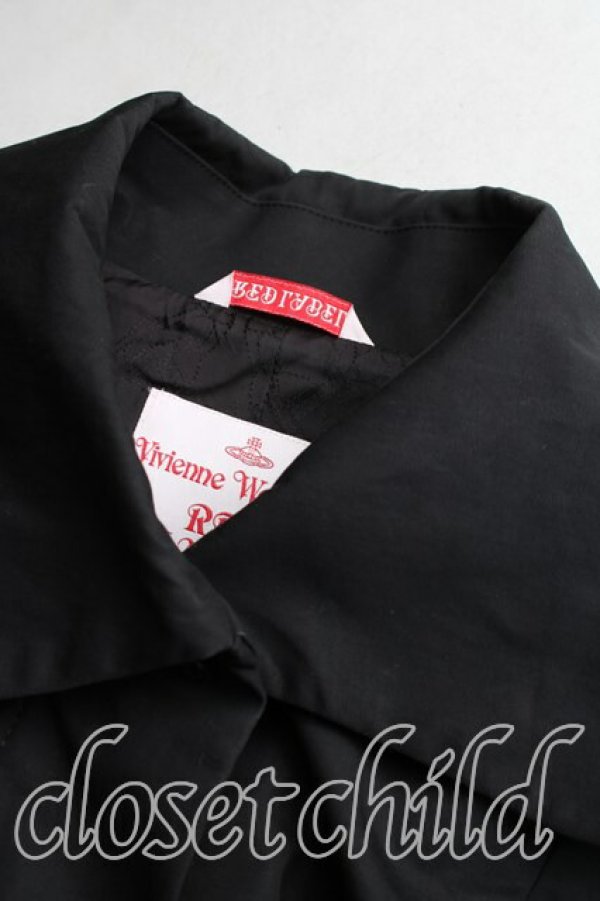 画像6: ヴィヴィアンウエストウッド 中古 / 比翼トレンチコート 2（9号相当） 黒  H-26-02-08-011-co-OD-ZH (6)