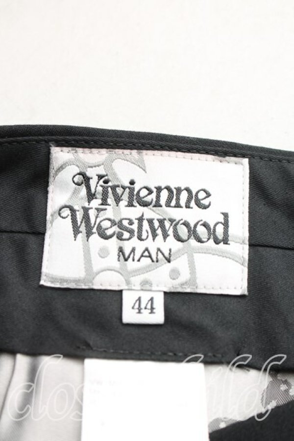 画像3: ヴィヴィアンウエストウッド MAN 中古 / スラックス 44（メンズS相当） 黒  H-26-02-08-013-pa-OD-ZH (3)