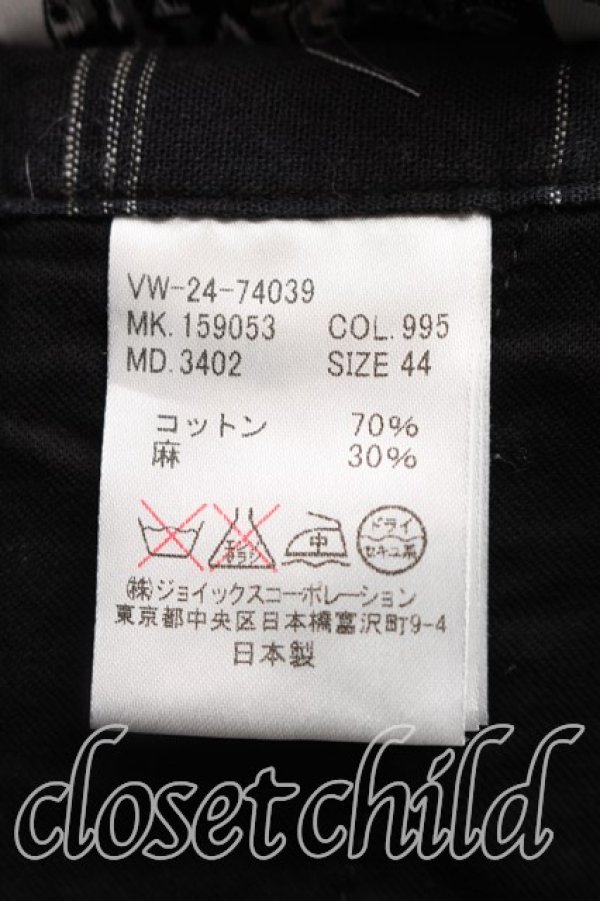 画像4: ヴィヴィアンウエストウッド MAN 中古 / チェックアシンメトリーパンツ 44（メンズS相当） 黒  H-26-02-08-014-pa-OD-ZH (4)