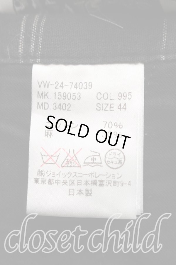 画像4: ヴィヴィアンウエストウッド MAN 中古 / チェックアシンメトリーパンツ 44（メンズS相当） 黒  H-26-02-08-014-pa-OD-ZH (4)
