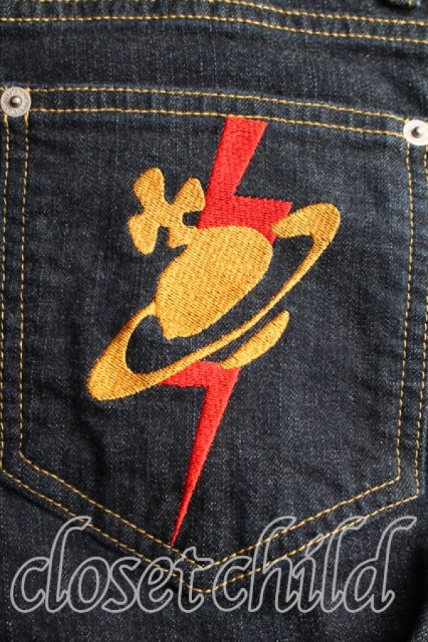 画像5: ヴィヴィアンウエストウッド MAN 中古 / スラッシュオーブスキニーデニム 42（メンズXS相当） インディゴ  H-26-02-08-016-pa-OD-ZH (5)