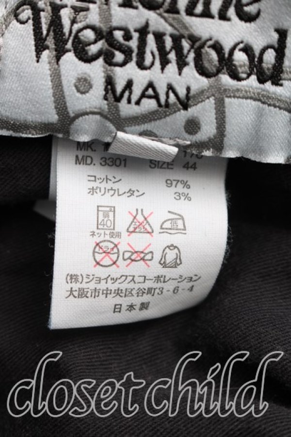 画像4: ヴィヴィアンウエストウッド MAN 中古 / クロスオーブステッチスキニーデニム 44（メンズS相当） インディゴ  H-26-02-08-019-pa-OD-ZH (4)