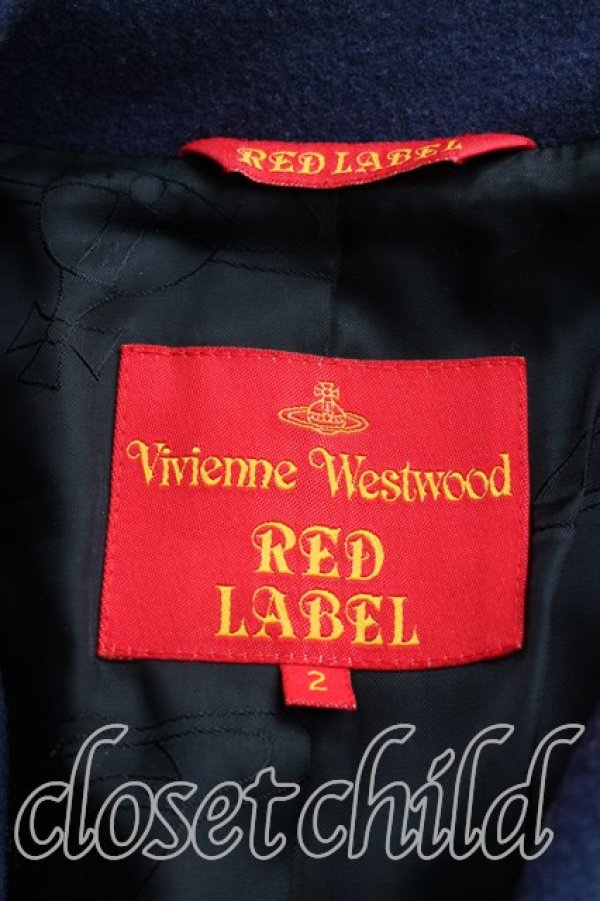 画像3: ヴィヴィアンウエストウッド 中古 / ハート襟コート 2（9号相当） 青  H-26-02-15-019-co-OD-ZH (3)